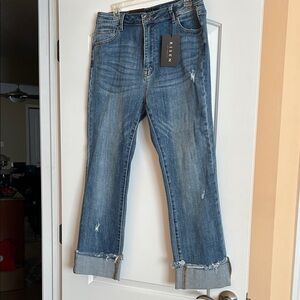 Risen  Women's Cropped Denim Jeans